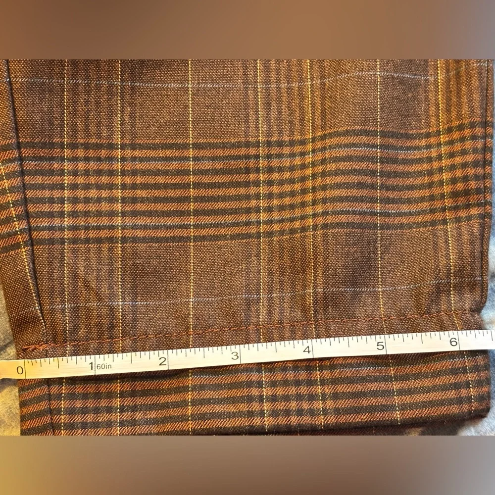 🌸 Madewell Women’s Small Brown Plaid Flannel Track Trouser Pants